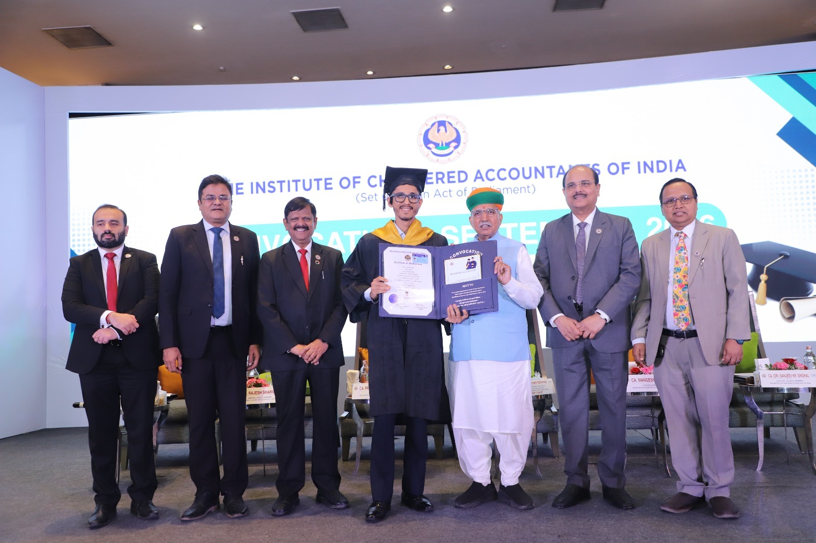 ICAI Organises Convocation Ceremony Across 23 Centres; Conferring Membership Certificates to 8,964 Newly Qualified Chartered Accountants